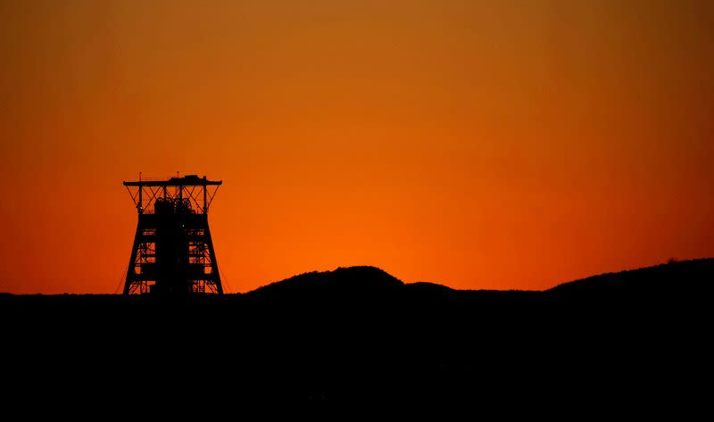 FILE PHOTO: Pit head is seen at Tumela platinum mine, an Anglo American open pit mine in Thabazimbi