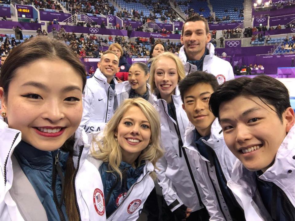 <p>Maia Shibutani, Alex Shibutani USA, ice dancing<br>shibsibs: Thank you everyone! WE DID IT! So proud of this team!! ❤️❤️ Repost: @maiashibutani (Photo via Instagram/shibsibs) </p>