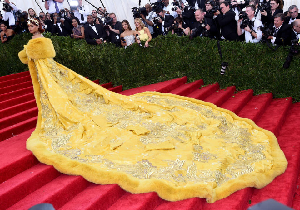 Rihanna in Guo Pei, 2015