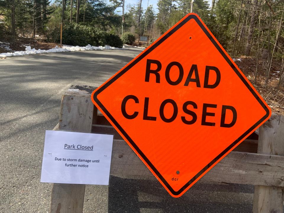 The Otter River State Forest in Baldwinville will be closed to the public for a few days while crews clean up storm damage in the area, according to officials at the Massachusetts Department of Conservation and Recreation.