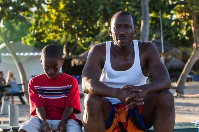 <p>Shutterstock</p> Alex Hibbert and Mahershala Ali in 'Moonlight,' 2016