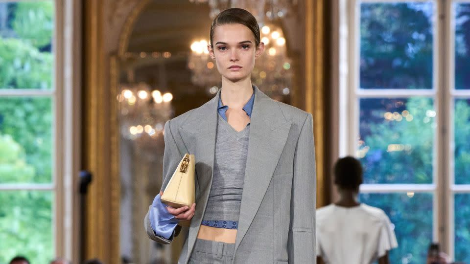 Tailored details — the use of shoulder padding in a blazer, for example — related back to how dancers move and manipulate their bodies, according to the show notes. - Isidore Montag/Gorunway/Courtesy Victoria Beckham