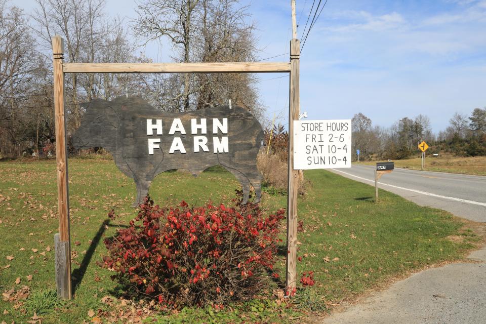 The farm stand at Hahn Farm in Salt Point on November 15, 2023. Hahn Farm will have pre-cut and cut your own Christmas Trees for sale during this holiday season.