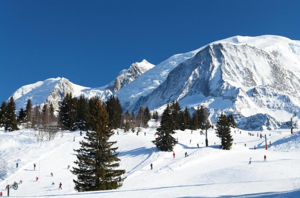 Chamonix is one of the most famous ski resorts in the Alps (Getty Images)