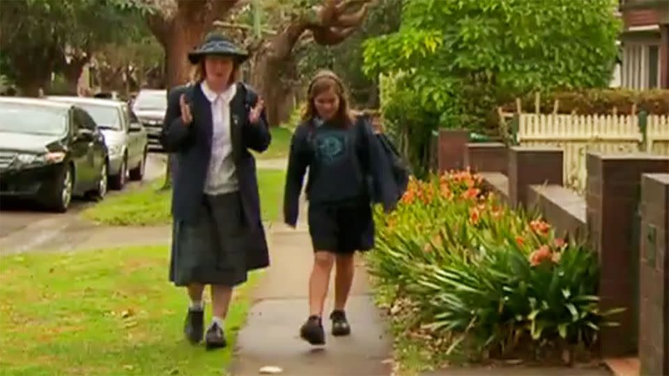 Rose (left) and Stella (right) are two extraordinary students making a world of difference. Photo: 7 News