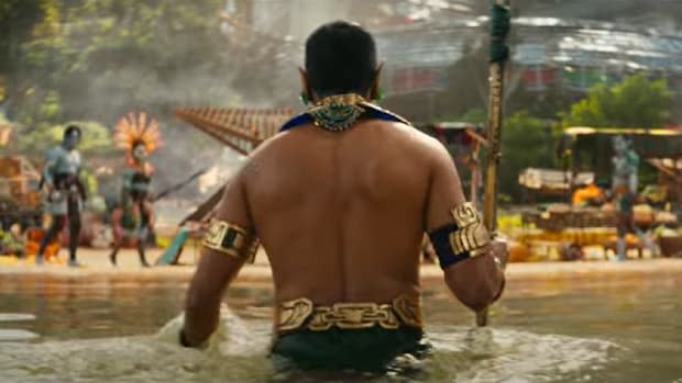 Tenoch Huerta as Namor the Submariner in the "Black Panther: Wakanda Forever" trailer<p>Marvel Studios/YouTube</p>
