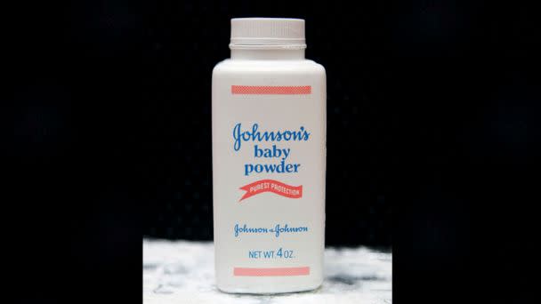 PHOTO: In this April 15, 2011, file photo, a bottle of Johnson's baby powder is displayed in San Francisco. (Jeff Chiu/AP, FILE)