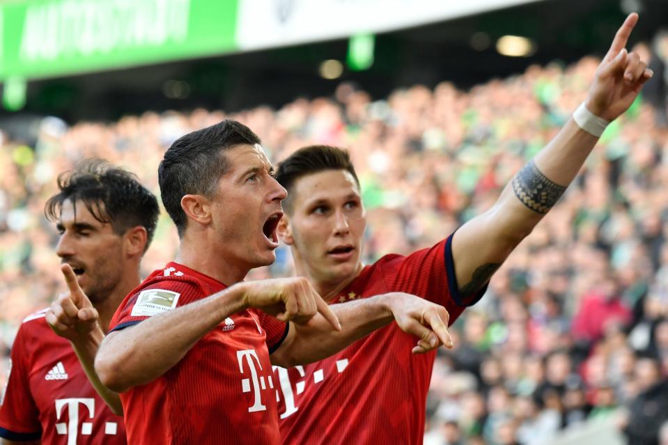 Robert Lewandowski erzielte gegen Wolfsburg einen Doppelpack. Bild: Getty Images