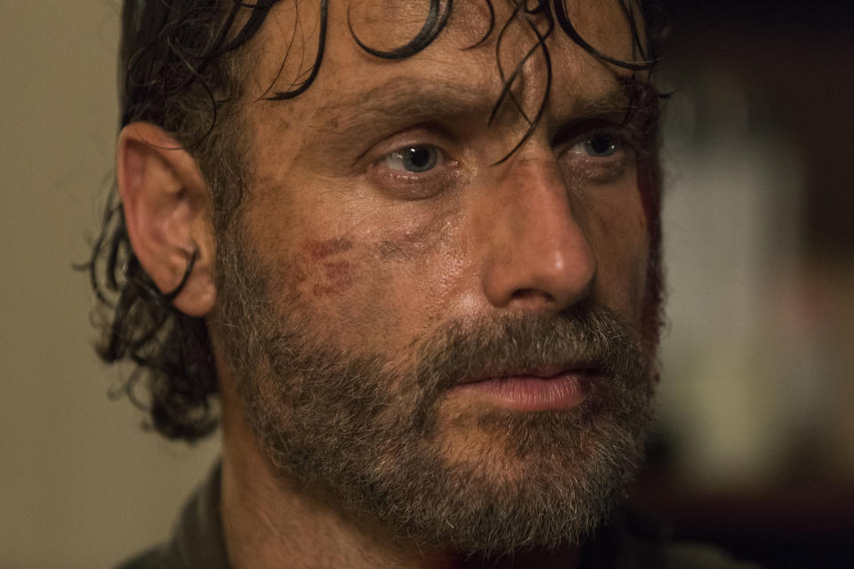 Andrew Lincoln as Rick Grimes in <em>The Walking Dead</em> (Photo Credit: Jackson Lee Davis/AMC)