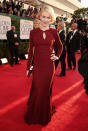 <div class="caption-credit"> Photo by: Getty Images</div><b>BEST: Naomi Watts</b> <br> We've been loving oxblood clothing, so why not a gown in the striking shade? This Zac Posen makes a case for long sleeves on the red carpet, while the open back reveals the right amount of skin. <br>