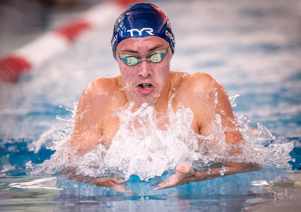 Ian Disosway races during the Florida Senior Championships in Ocala in July.