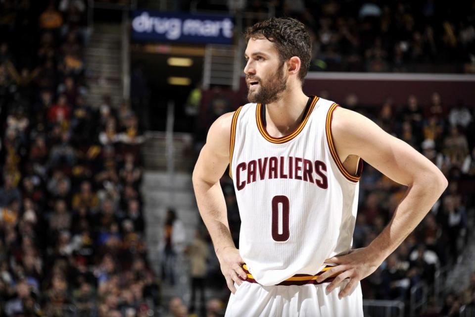 If Kevin Love looks the same to you, that's because his food poisoning countered the 10 pounds the camera added. (Getty Images)