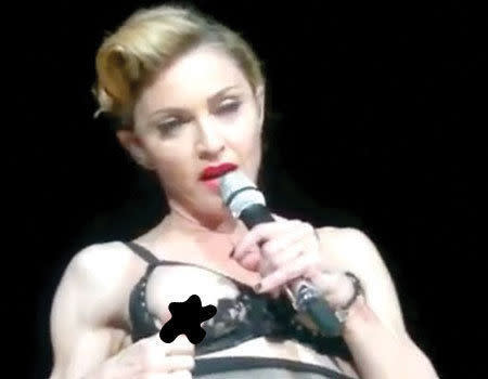 Madonna's been the Queen of Pop for years now, and frankly we're all a bit tired of her. That might explain why she went for this 'scandalous' move at a concert in Istanbul earlier this year. Madonna purposely flashed her right breast at the audience in a move that reeked of desperation.