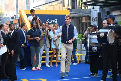 Eli Manning attends Breitling’s kick-off for the Chronomat NFL Editions collection