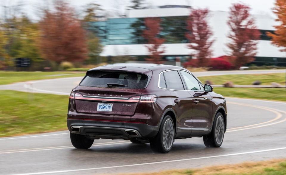 <p>The rear lighting treatment and lower bumper have been tweaked, and turbine-style wheels similar to those seen on <a rel="nofollow noopener" href="https://www.caranddriver.com/lincoln/navigator-navigator-l" target="_blank" data-ylk="slk:the Navigator;elm:context_link;itc:0;sec:content-canvas" class="link ">the Navigator</a> are newly available.</p>