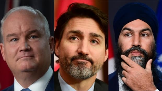 Rather than Canada's federal party leaders debating how to solve mutual problems, they appear to be stuck debating what problems are the most important to solve first.  (Canadian Press - image credit)