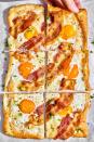 <p>This breakfast tart is as beautiful as it is delicious. We love white cheddar for this, but feel free to sub in gruyère or fontina.</p><p>Get the <strong><a href="https://www.delish.com/cooking/recipe-ideas/recipes/a57330/crescent-breakfast-tart-recipe/" rel="nofollow noopener" target="_blank" data-ylk="slk:Crescent Breakfast Tart recipe;elm:context_link;itc:0;sec:content-canvas" class="link ">Crescent Breakfast Tart recipe</a>. </strong></p>