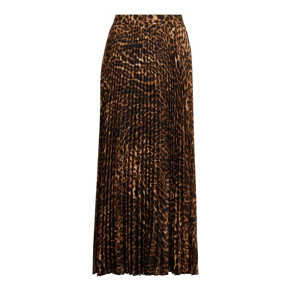 Pleated Georgette Skirt