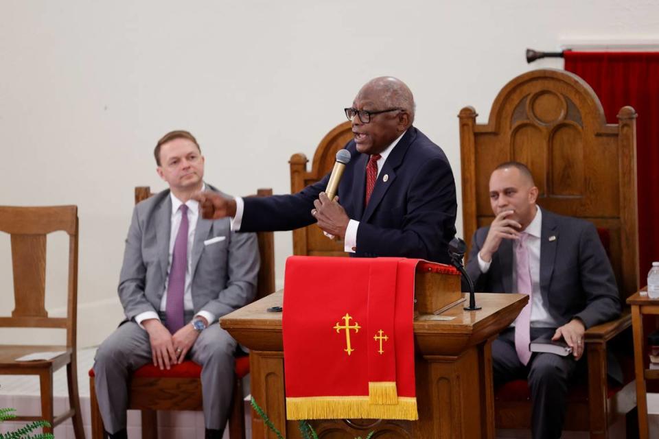 U.S. Rep. Jim Clyburn, D-Santee, said he won’t take his eyes off of South Carolina in 2024 election as he balances campaign demands around country.