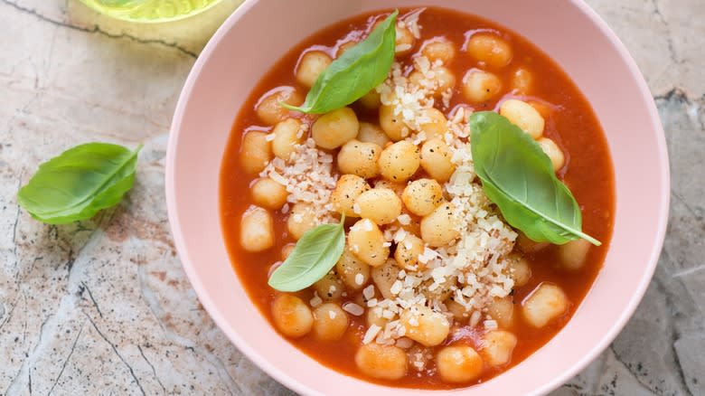 potato gnocchi tomato soup 