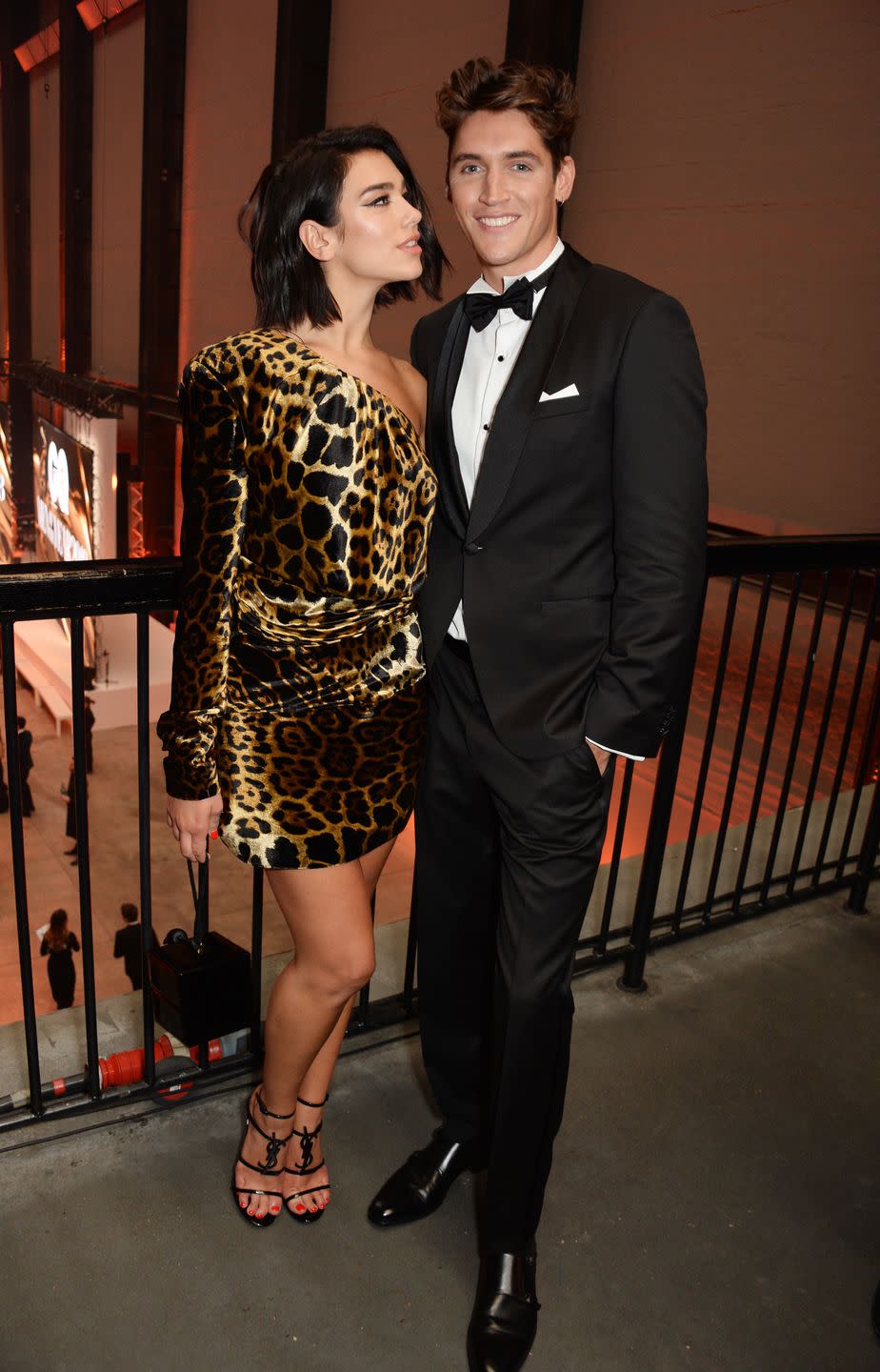 london, england september 05 dua lipa l and isaac carew attend the gq men of the year awards 2018 in association with hugo boss at tate modern on september 5, 2018 in london, england photo by david m benettdave benettgetty images for hugo boss