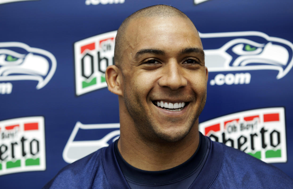 Kellen Winslow Jr. faces up to six years in prison after allegedly walking into an elderly stranger’s trailer, reportedly looking for his red dog Clifford. (AP)