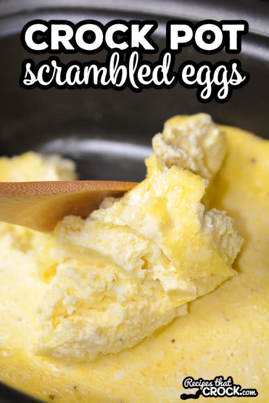 <p>Recipes That Crock</p><p><strong>Get the recipe: <a href="https://www.recipesthatcrock.com/crock-pot-scrambled-eggs/" rel="nofollow noopener" target="_blank" data-ylk="slk:Crock Pot Scrambled Eggs;elm:context_link;itc:0;sec:content-canvas" class="link rapid-noclick-resp">Crock Pot Scrambled Eggs</a></strong></p>