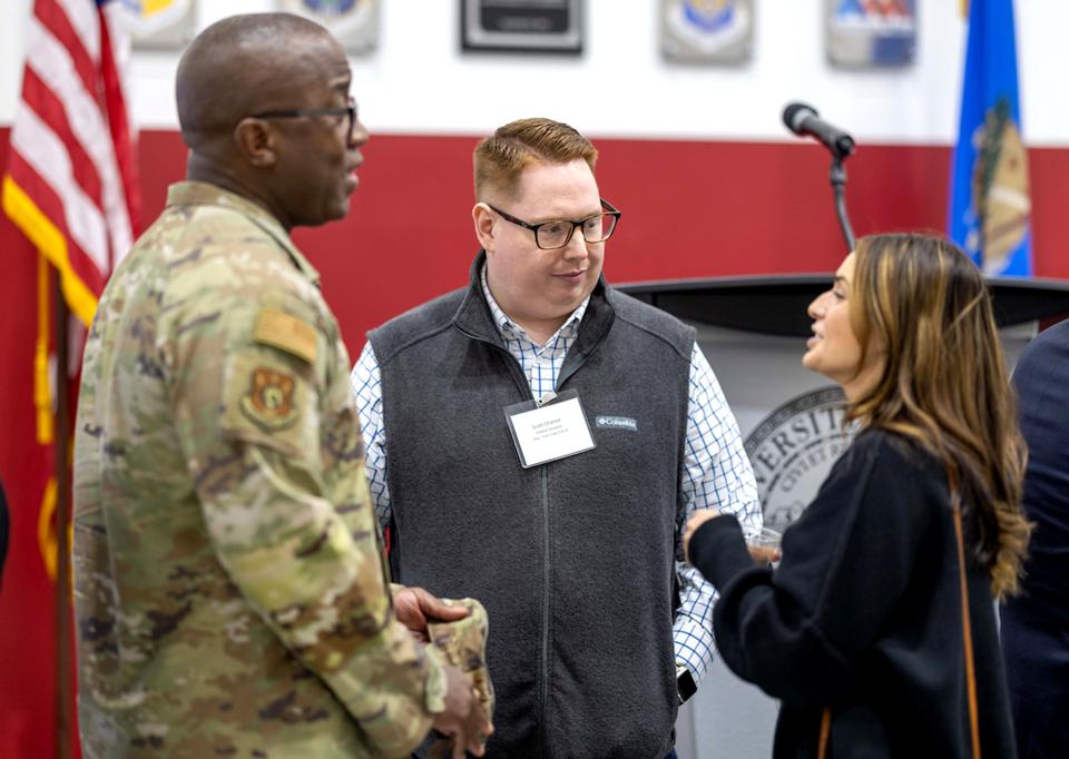 Government, military and defense industry leaders attended a grand opening event for the University of Oklahoma's new Sooner Advanced Manufacturing Lab.