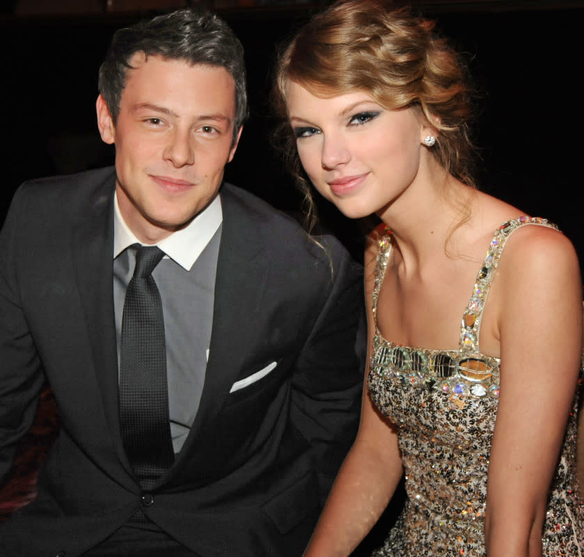 Cory Monteith and Taylor Swift in January 2011<p>Rick Diamond/WireImage</p>