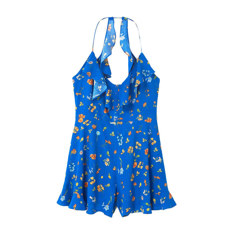 <a rel="nofollow noopener" href="http://rstyle.me/n/cqi4zwjduw" target="_blank" data-ylk="slk:Floral Short Jumpsuit, Mango, $60;elm:context_link;itc:0;sec:content-canvas" class="link ">Floral Short Jumpsuit, Mango, $60</a>