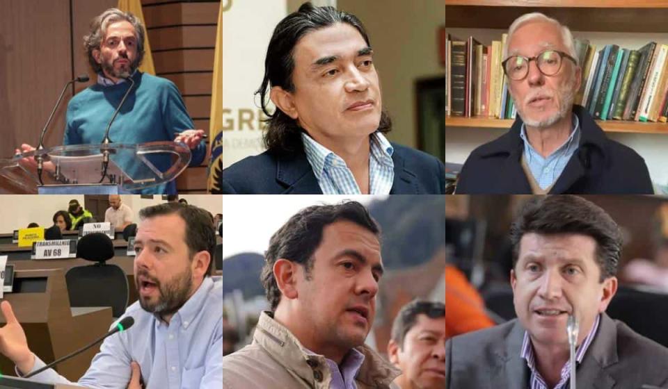 Candidatos de la Alcaldía de Bogotá están inconformes con la última licitación de Claudia López, el Corredor Verde de la Séptima. Imágenes: tomadas de cuentas en Twitter