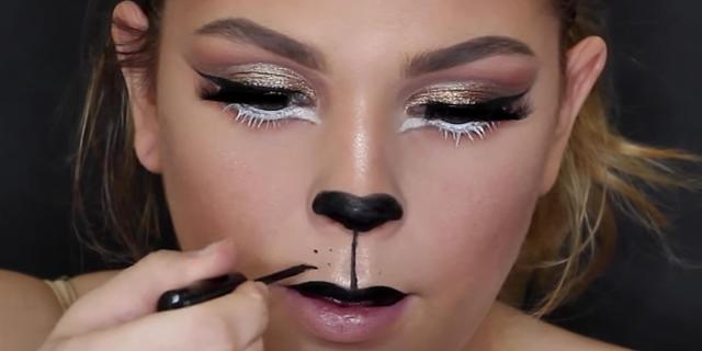 women lion makeup