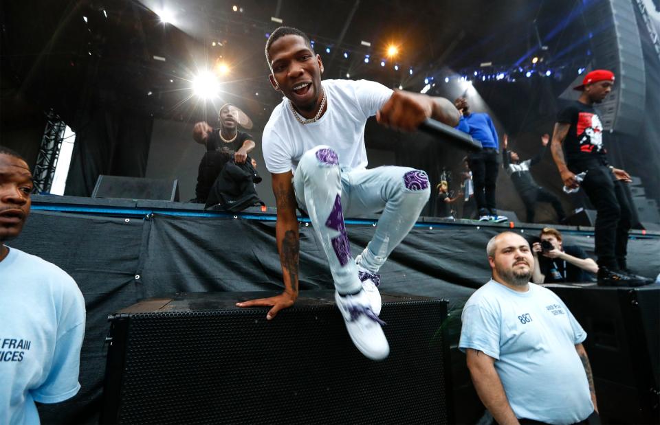 Blocboy JB performs Friday at the 2019 Beale Street Music Festival, part of the Memphis in May International Festival at Tom Lee Park in Downtown Memphis. 