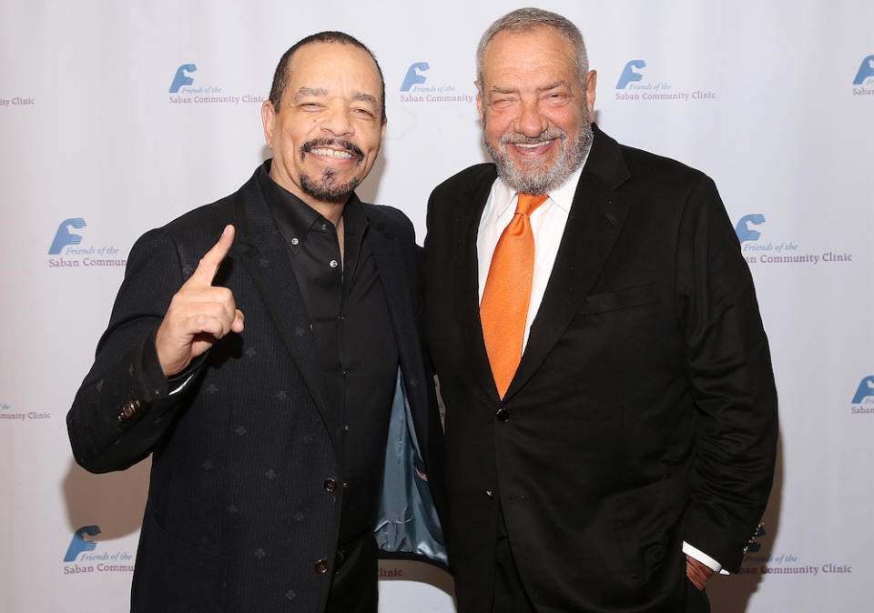 BEVERLY HILLS, CALIFORNIA - NOVEMBER 12: Ice-T and Dick Wolf attend Friends Of The Saban Community Clinic's 42nd Annual Gala at The Beverly Hilton Hotel on November 12, 2018 in Beverly Hills, California. (Photo by Jesse Grant/Getty Images)