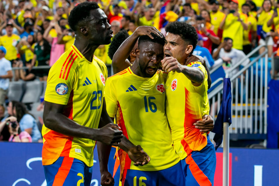 Copa América: Colombia upends Uruguay a man down in tense semifinal that ends in violence