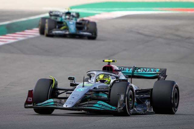 Lewis Hamilton in action in Austin 