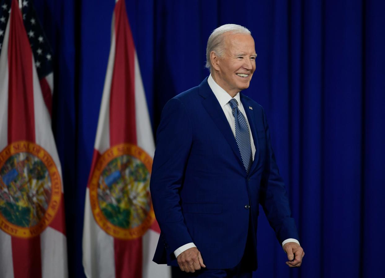 Hillsborough Community College in Tampa, Florida was the campaign stop the 46th American President and 2024 Presidential candidate Joe Biden Tuesday afternoon, April 23, 2024.