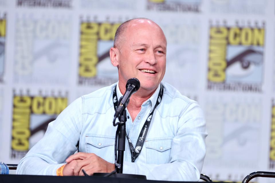 Mike Judge speaks onstage at the "Beavis and Butt-Head" Do Comic-Con panel during 2022 Comic-Con International: San Diego at San Diego Convention Center on July 21, 2022, in San Diego, California.