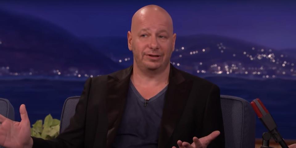 Comedian Jeff Ross talks to Conan O'Brien in 2015 about his Comedy Central roast of jail inmates.