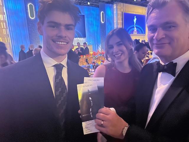 Christopher Nolan and family after the Oscars