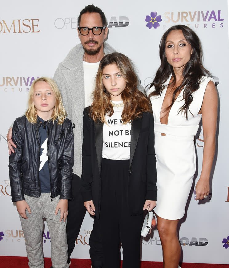 Chris Cornell and Family attend the New York Screening of 