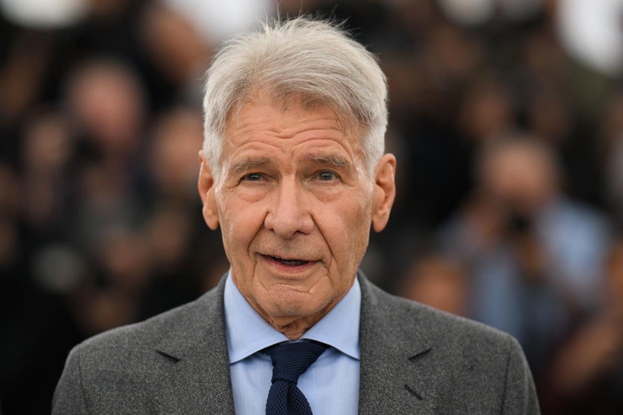 US actor Harrison Ford poses during a photocall for the film 