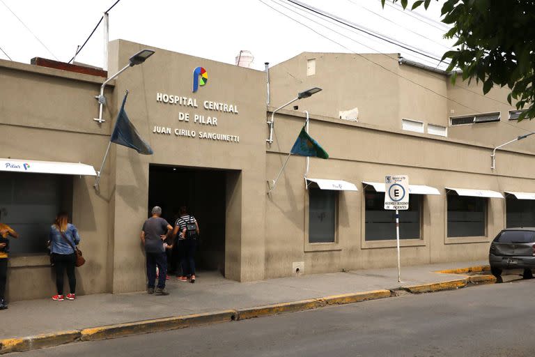 Hospital Sanguinetti, de Pilar, donde falleció Débora Galarza.