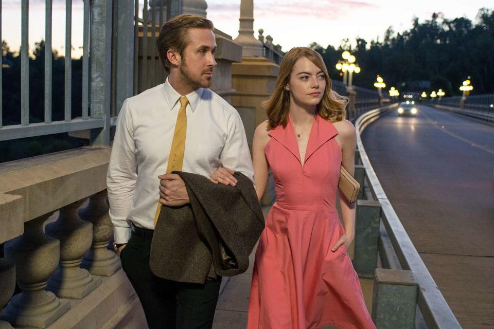 LA LA LAND, from left, Ryan Gosling, Emma Stone, 2016, photo by Dale Robinette, ©Summit