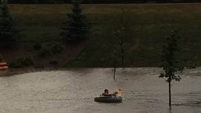 Downpour too much for some Regina storm sewers