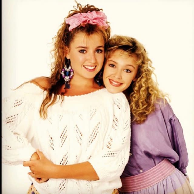 A photo taken in 1988 of sisters Kylie and Dannii Minogue for TV Week magazine