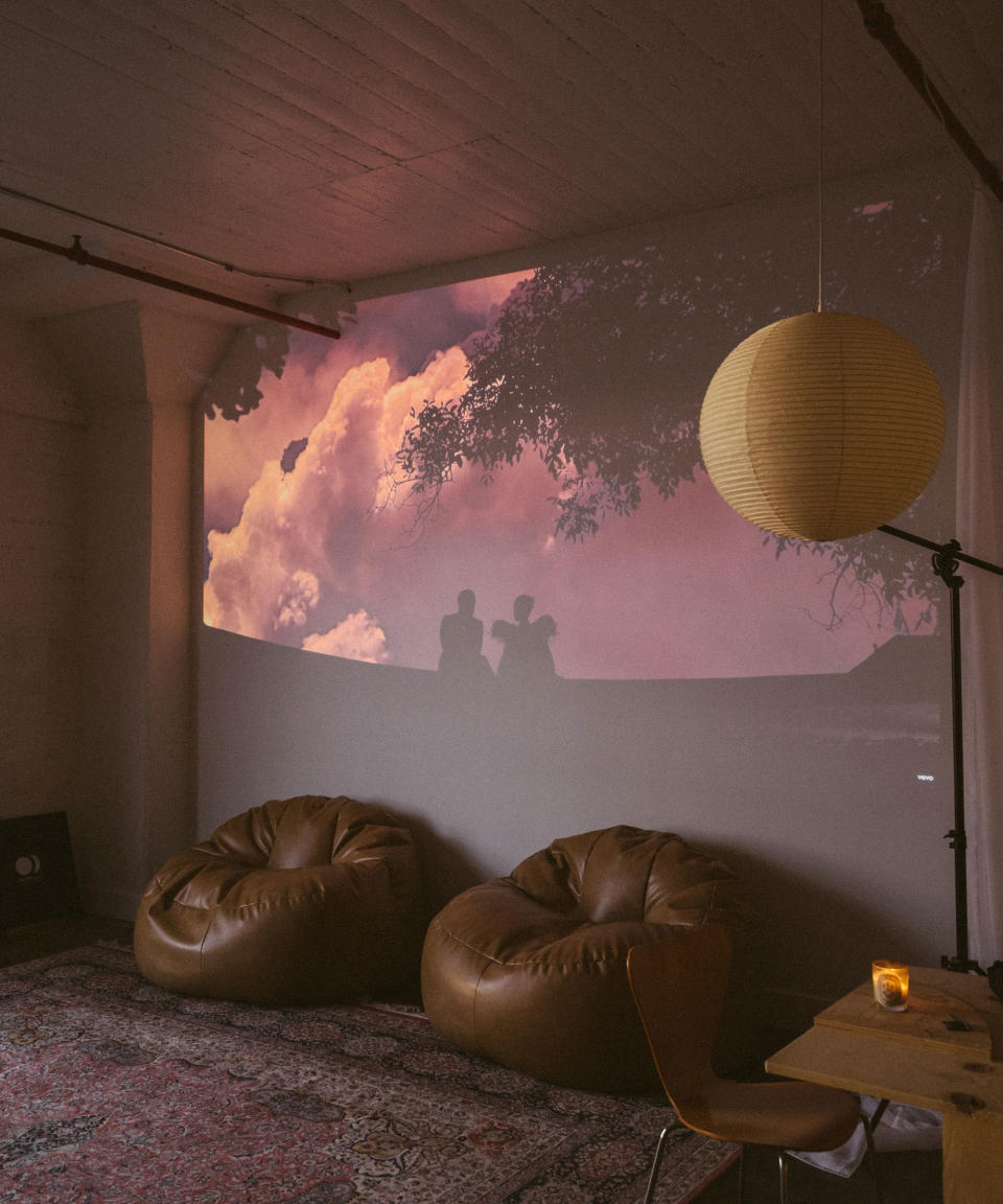 Create a vivid visual experience with a projector