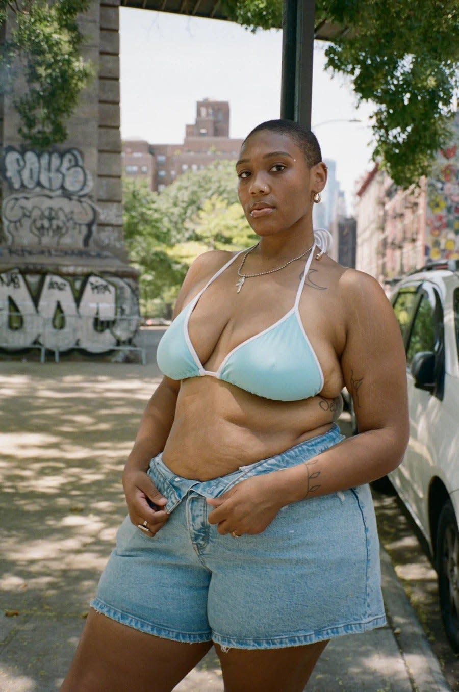 "You can't even really consider the brands having plus-size models when it's just the same shape person (as straight sizes)," model Dejanir Green says.