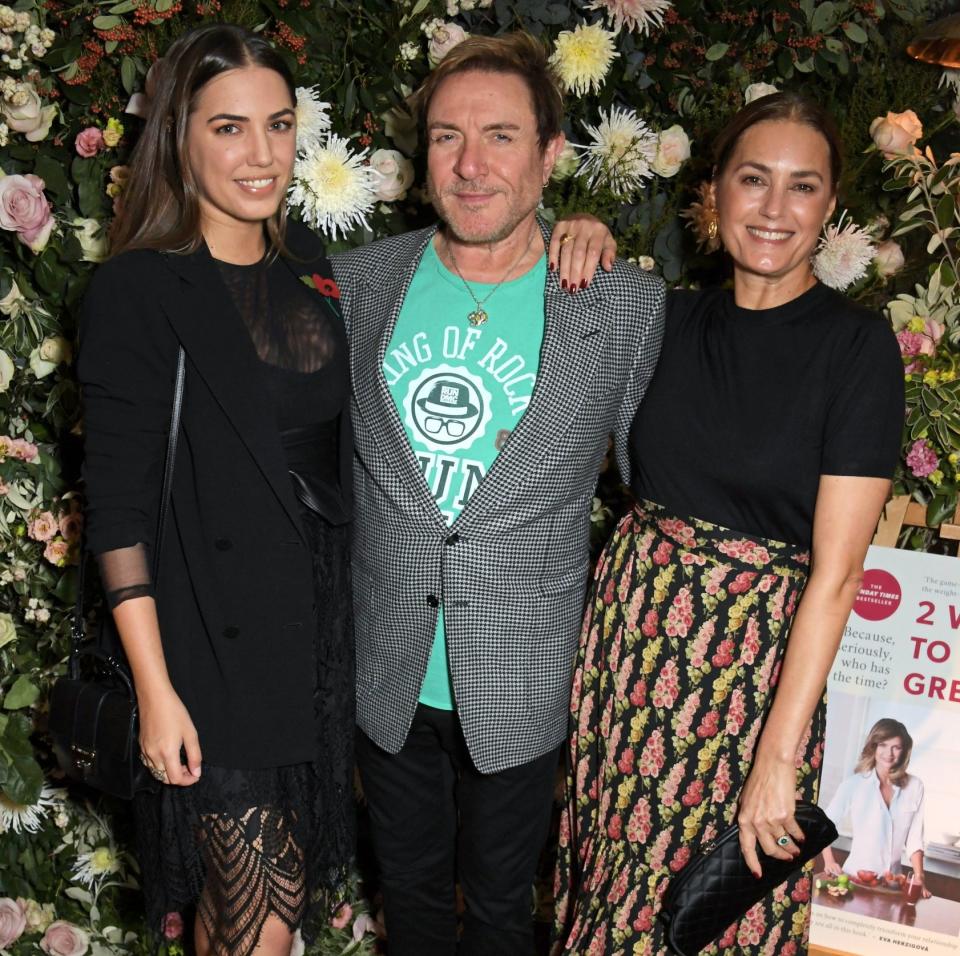 Amber, Simon and Yasmin Le Bon