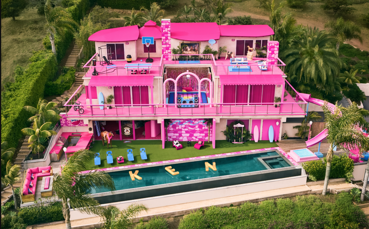 Mansión de Barbie en Malibú. Foto: Airbnb